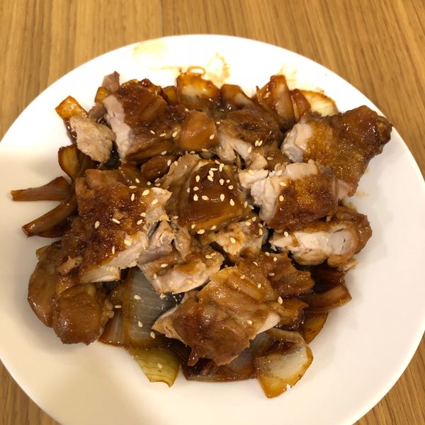 照燒雞腿排:金狗毛 一起做