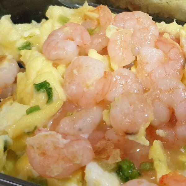 鮮奶滑蛋炒蝦仁
家常菜🌸10分鐘上桌：+0 一起做