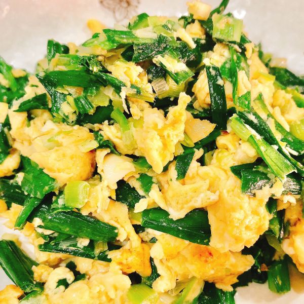 韭菜滑蛋【深夜食堂我也做了活動X鮮食家】：miniruca 一起做