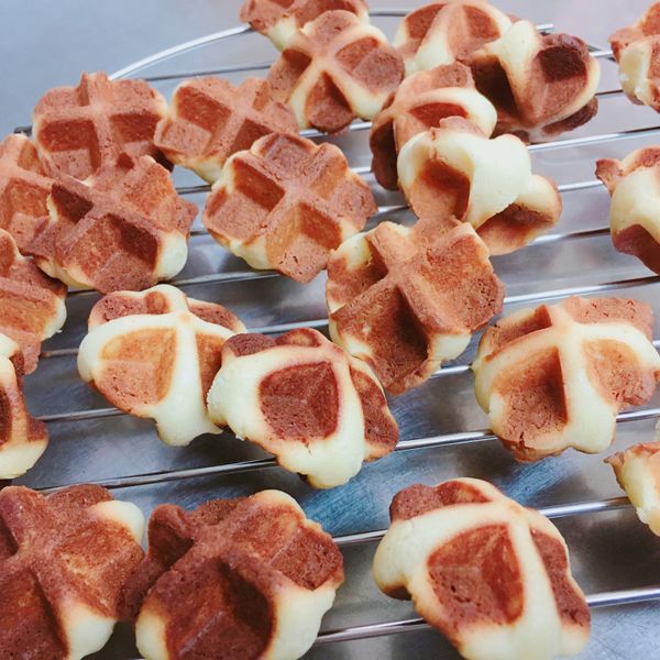 美口鬆餅：林雨萱 一起做