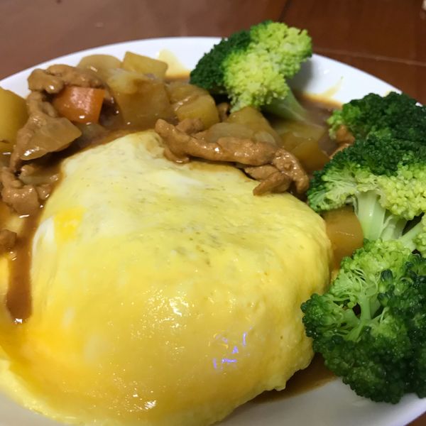 蜂蜜蘋果咖哩牛肉歐姆蛋包飯 #豬氏會社：瘋狂三寶 一起做