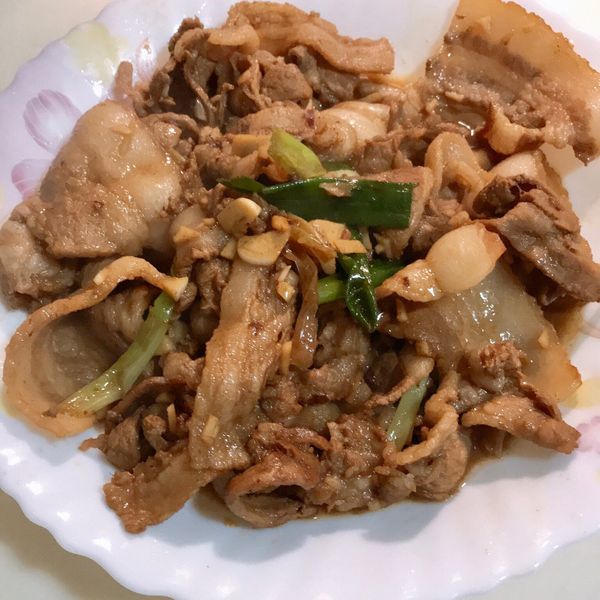 蔥爆豬肉片 : Pepper Hsieh一起做