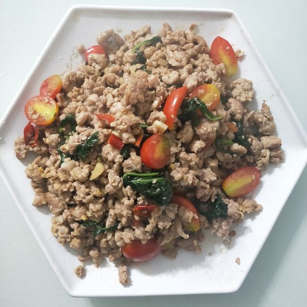 泰式打拋豬～豬絞肉嫩嫩的秘訣 : 林淑華一起做