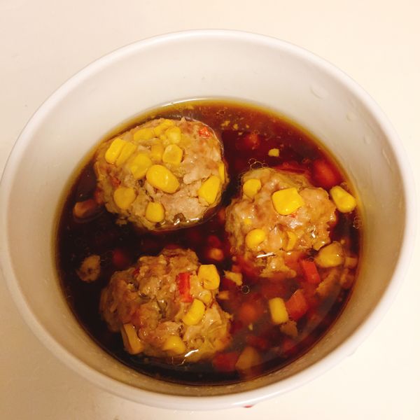 玉米肉丸子(電鍋版)：郭瓊惠 一起做