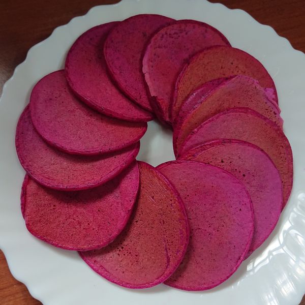 寶寶副食品-火龍果鬆餅：Vernice 一起做