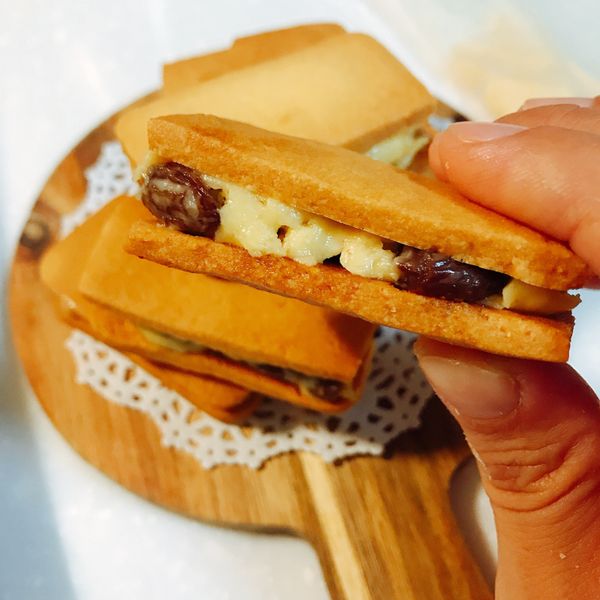 蘭姆葡萄夾心餅乾 : Rilakkumaolivia一起做