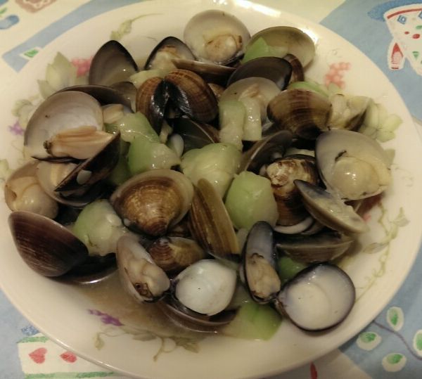 蛤蠣絲瓜 : Sharon一起做