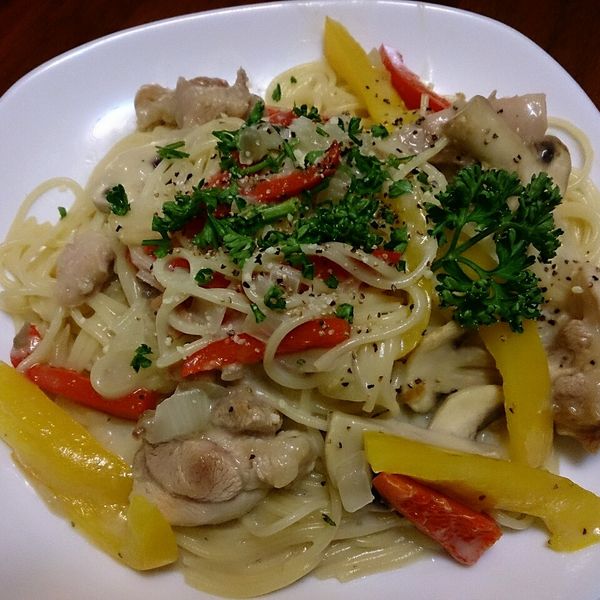 【康寶_就是醬美味】 白醬義大利麵：Abby Feng 一起做