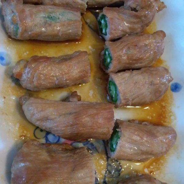 秋葵豬肉捲~意外地絕配 : 李姝璉一起做