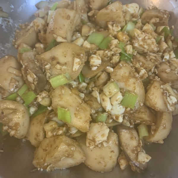 金沙杏鮑菇 : meitin一起做