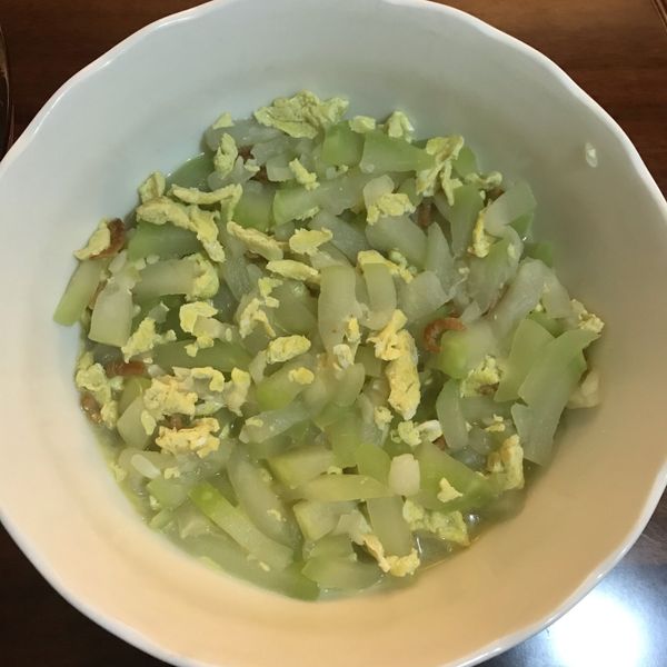 瓠瓜蝦皮炒蛋 : Tina Tsai一起做