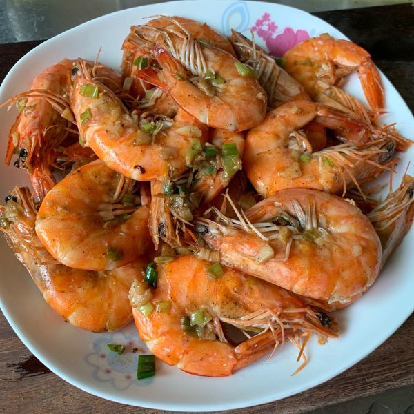 蔥炒黑胡椒蝦（五分鐘上桌） : Julia Wang一起做