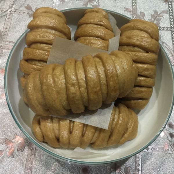 黑糖芋泥饅頭捲:Xiaojuan Tang 一起做