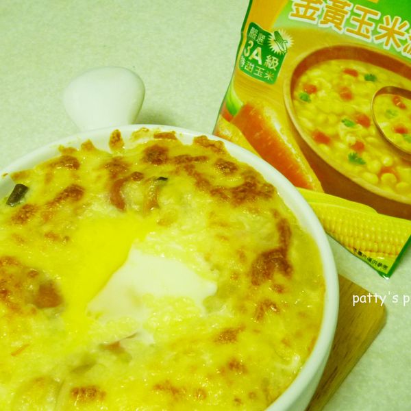 [康寶就是醬美味]素食焗烤白醬義大利麵：patty 一起做