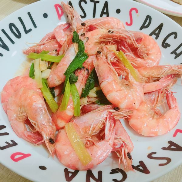 家常菜~炒蝦子：莎莎 一起做