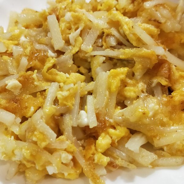 馬鈴薯雞蛋起司煎餅 : 凱莉貝貝一起做