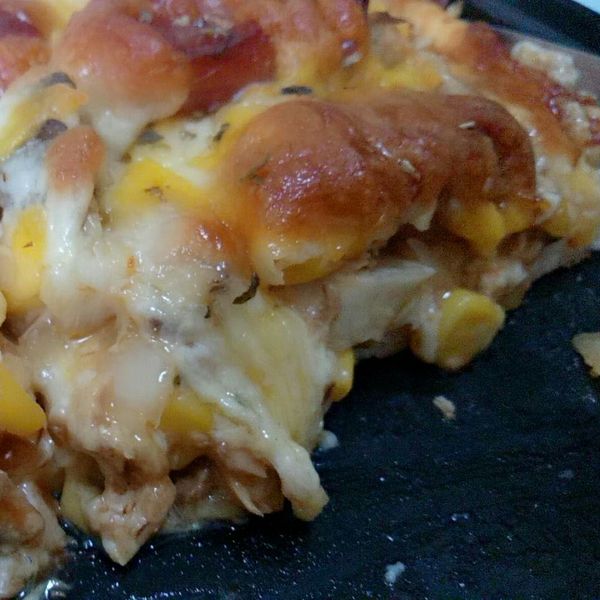 薄皮批薩:黃玉米 一起做