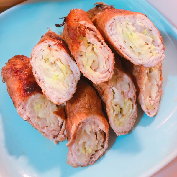 高麗菜肉捲 : 小菀一起做
