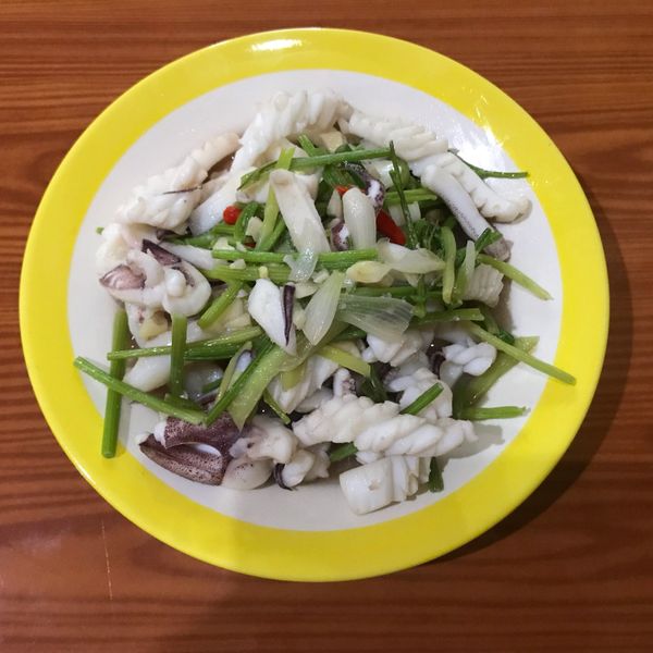 蔥爆芹菜炒花枝 : 료미정一起做