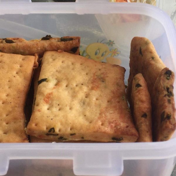 香蔥鹹酥餅乾 : 口天恩親一起做