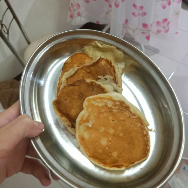 香蕉鬆餅：千千 一起做