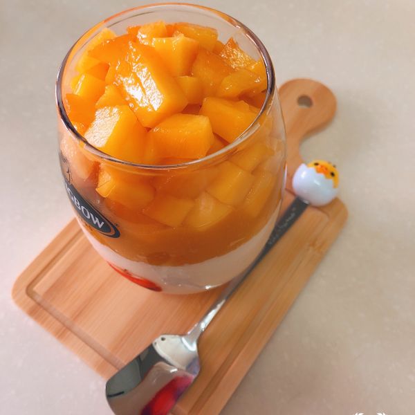 芒果鮮奶酪（吉利丁粉配方）：張蜜蜜 一起做