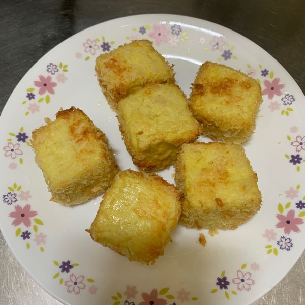 氣炸鍋料理-日式炸豆腐 : 莫可娜一起做