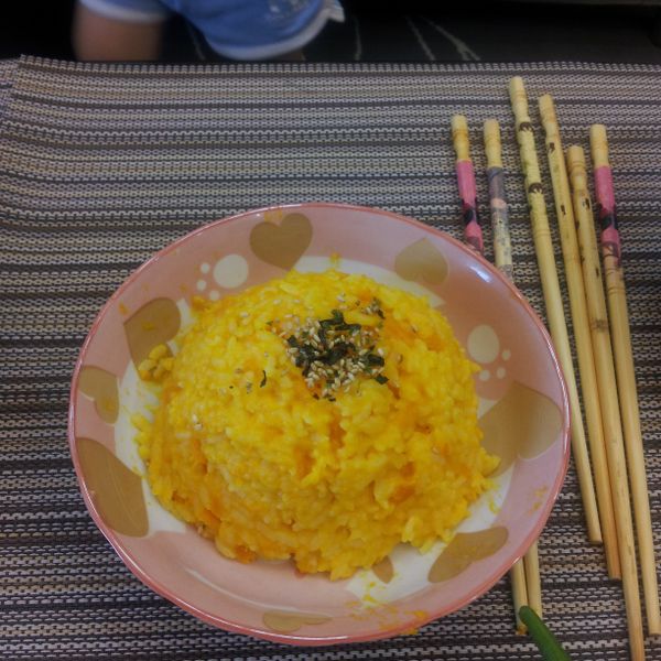 【四季江戶味之秋季料理】南瓜飯(三歲) : 鄭郁潔一起做