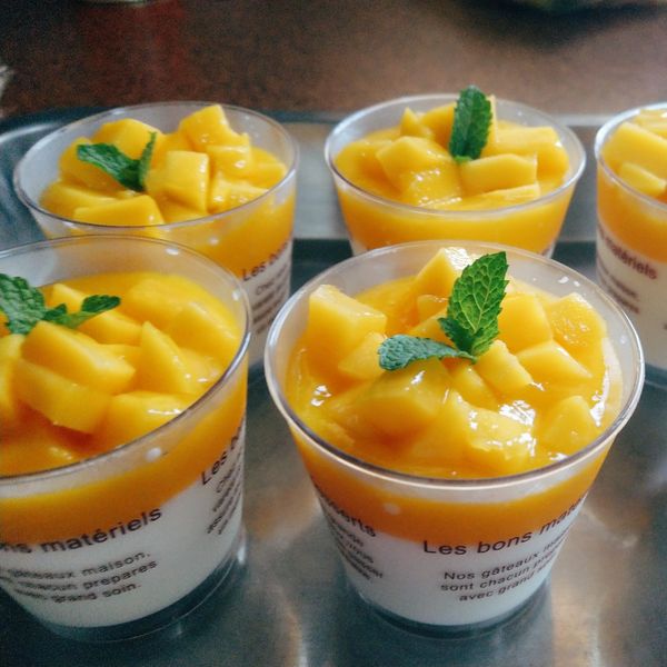 零廚藝芒果鮮奶酪：shuling 一起做