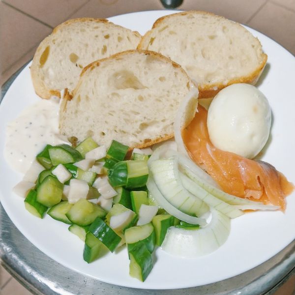 燻鮭魚佐大蒜優格口袋餅（Pita） : Leafy Grassy一起做