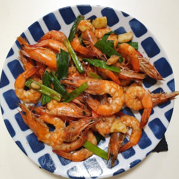 蒜香椒鹽炒蝦【家常好味道】 : Wendy Tsao一起做