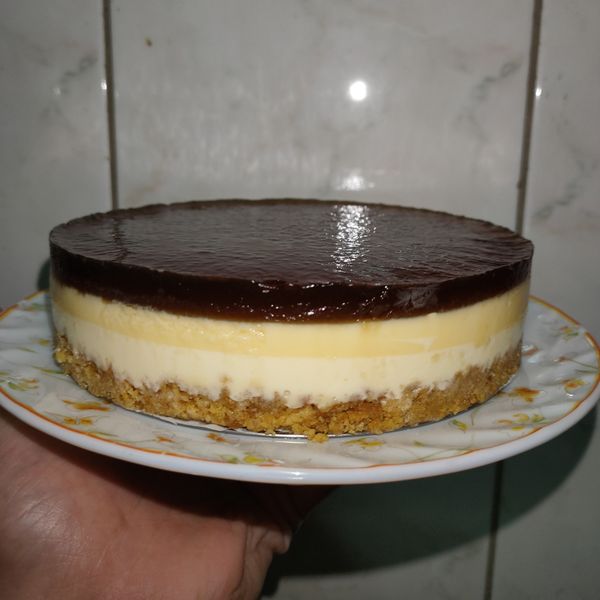 🍮焦糖布丁乳酪蛋糕🍮（5吋、免烤箱） : 范雨一起做