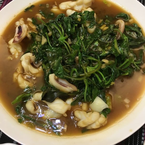 塔香醬炒透抽 : 高玉萍一起做