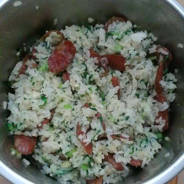 好香的肝腸菜飯 : 小枚一起做