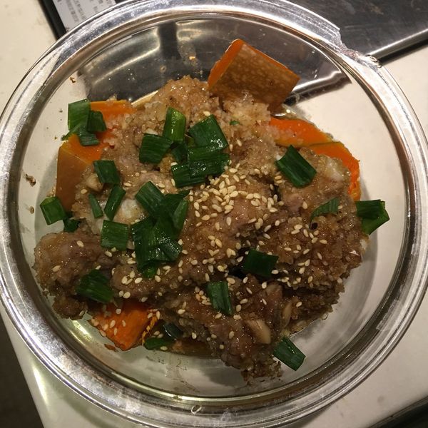 秋日限定～低卡南瓜粉蒸肉 : Cian-Yu一起做