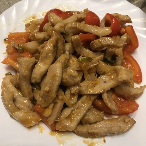 辣炒松阪豬：Cherry 一起做