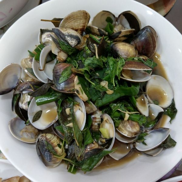 九層塔炒海瓜子：Cheng Joanne 一起做