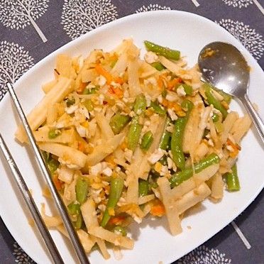 金沙筊白筍絲：Elsa 一起做