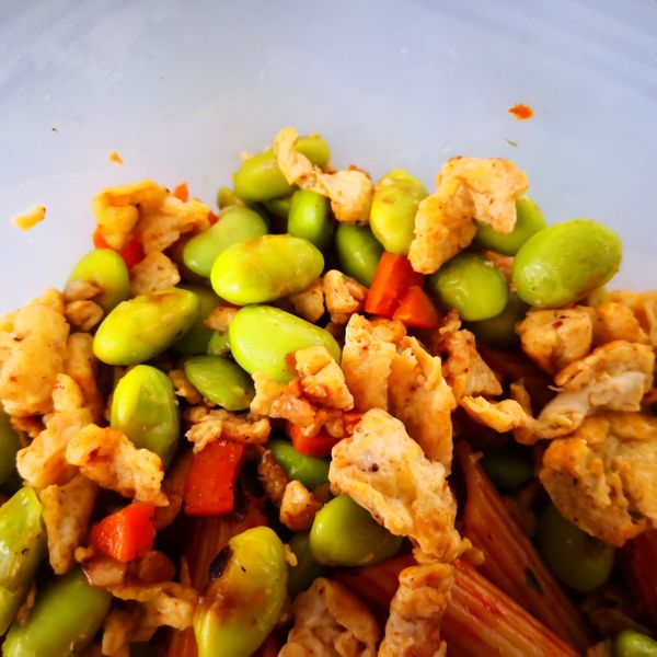 家常料理-毛豆炒蛋 : Bee一起做