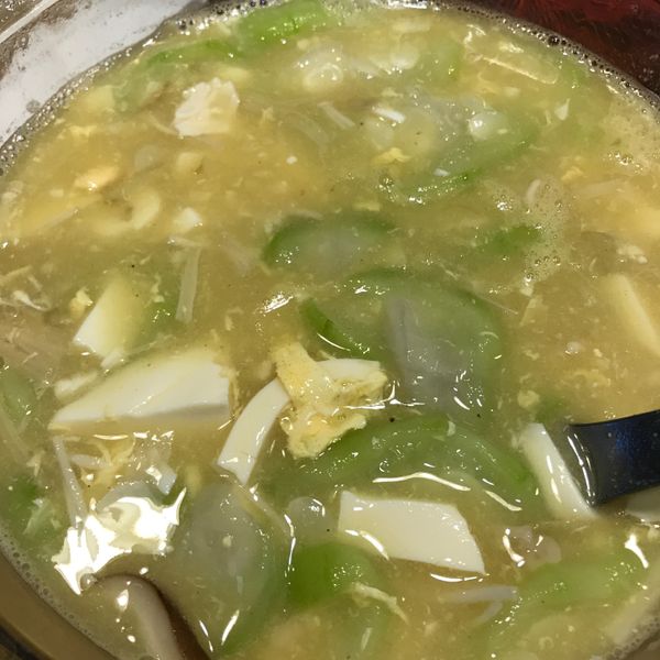 清爽美味的絲瓜鹹蛋豆腐羹：舒舒 一起做