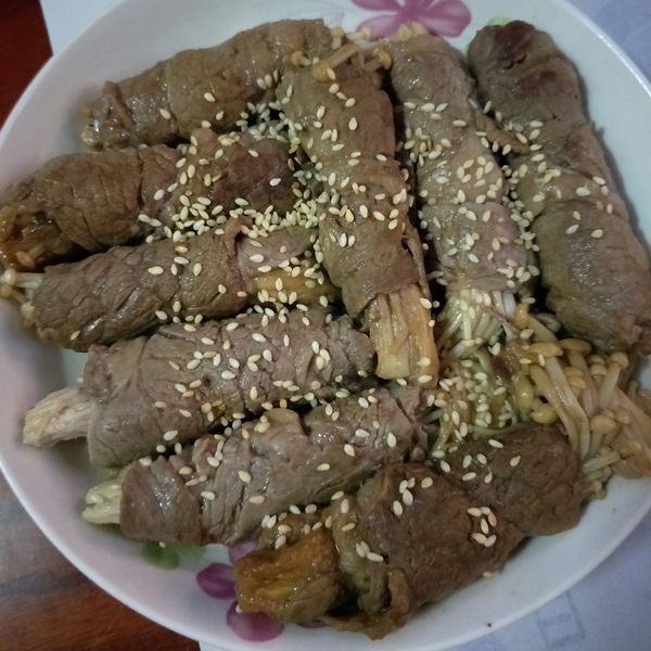 照燒金針菇肉捲:irene 一起做