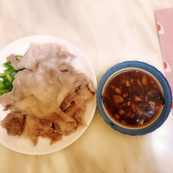 蒜泥白肉（梅花豬版） : ❣Minnie❣一起做