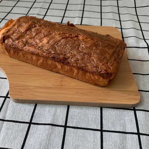 焦糖海鹽磅蛋糕：炸蝦沙拉🍤 一起做