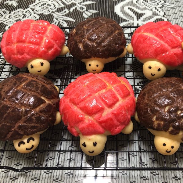 105T 麵包機-烏龜菠蘿麵包❤!!!：滿天欣 一起做