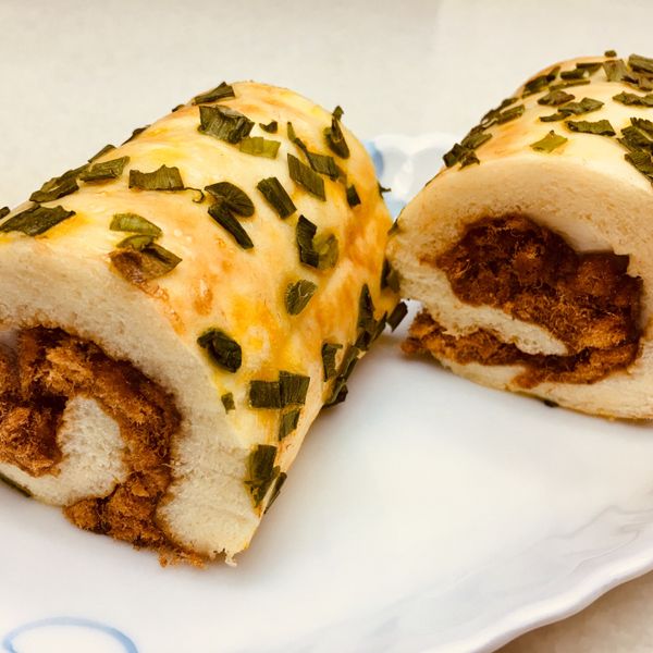 香蔥肉鬆捲【麥典實作工坊麵包專用粉】 : Vivian  Chung一起做