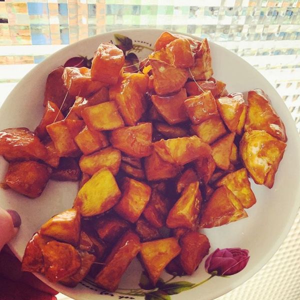 拔絲地瓜（家常菜） : 梓葳一起做