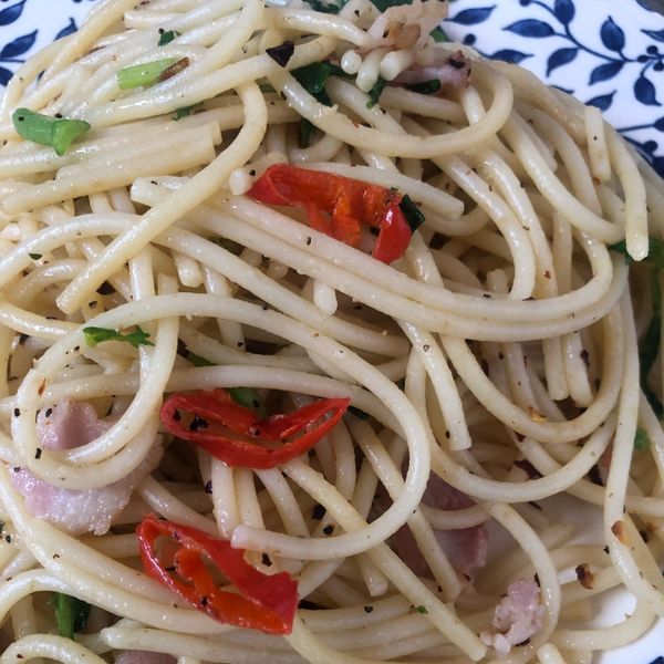 香蒜橄欖油意麵 Aglio e Olio：Angie 一起做