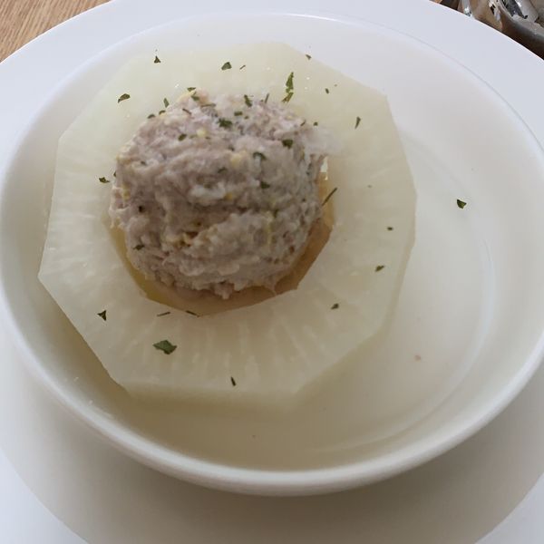 白蘿蔔鑲肉 : 胃莉一起做