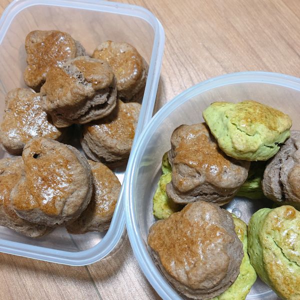 抹茶鮮奶油比司吉：李欣庭 一起做