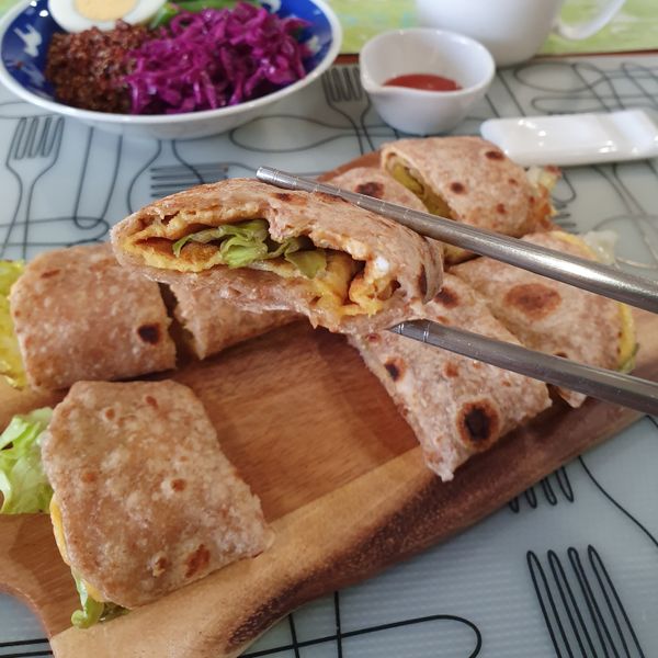 自製全麥蛋餅皮 : Maggie Lin一起做